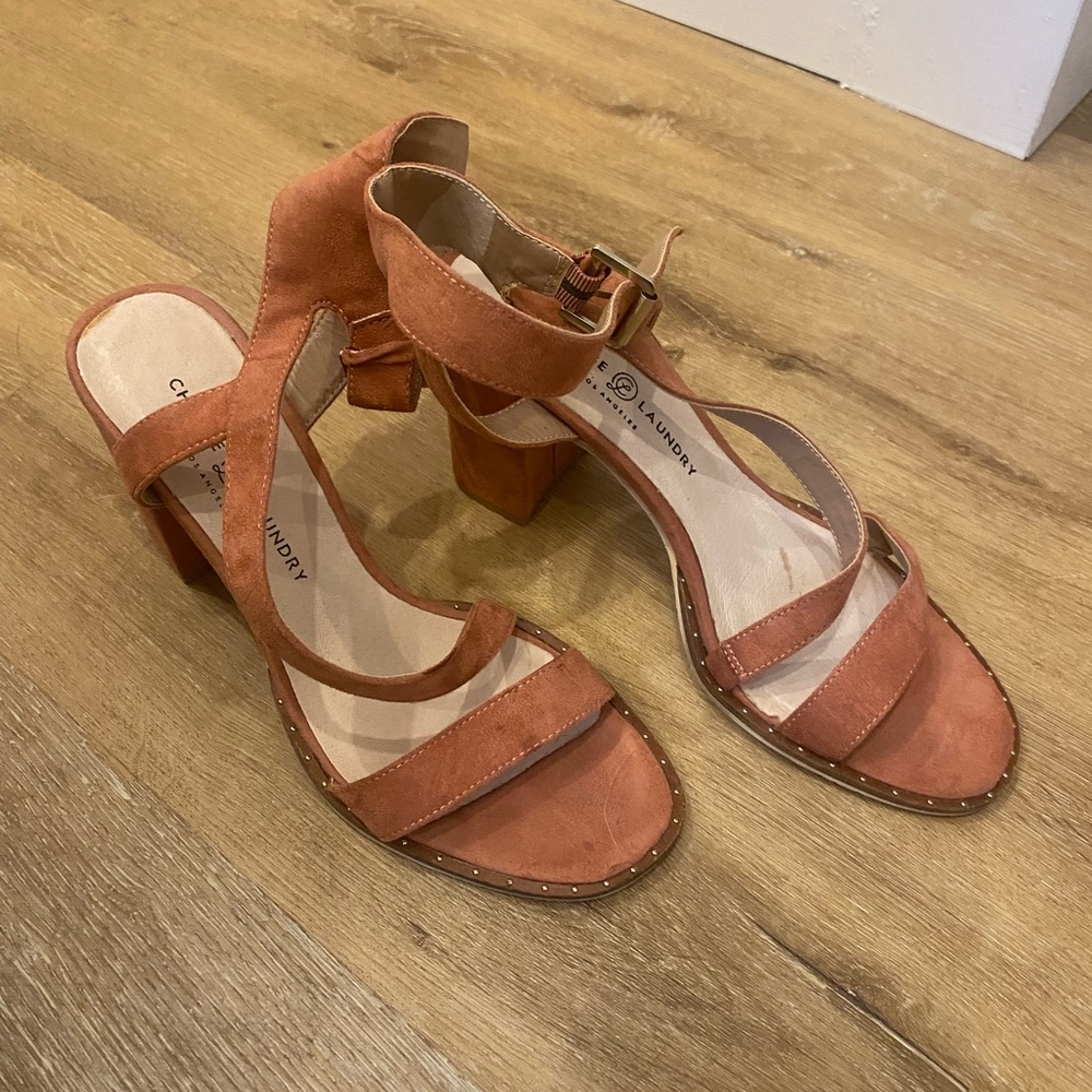Strappy block heel
